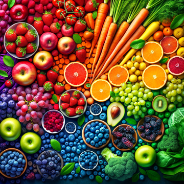 Alimentação Vibrante: Desvendando o Impacto dos Alimentos Coloridos na Saúde