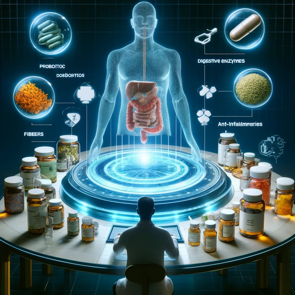 Vitaminas personalizada para o sistema digestivo