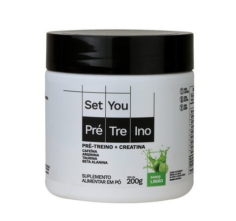 Pré-treino com Creatina Sabor Limão SetYou