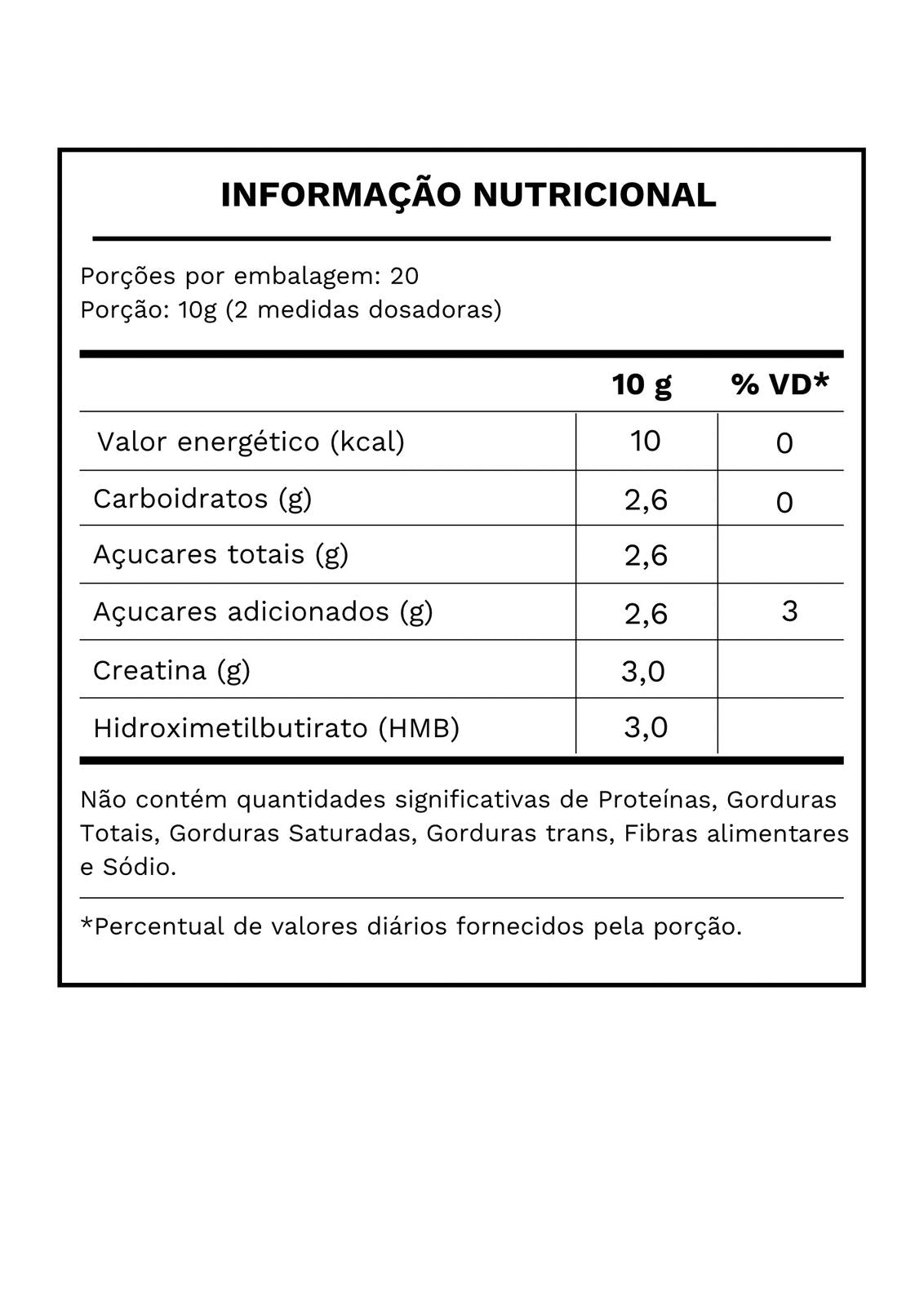 Creatina HMB: Leve3Pague2