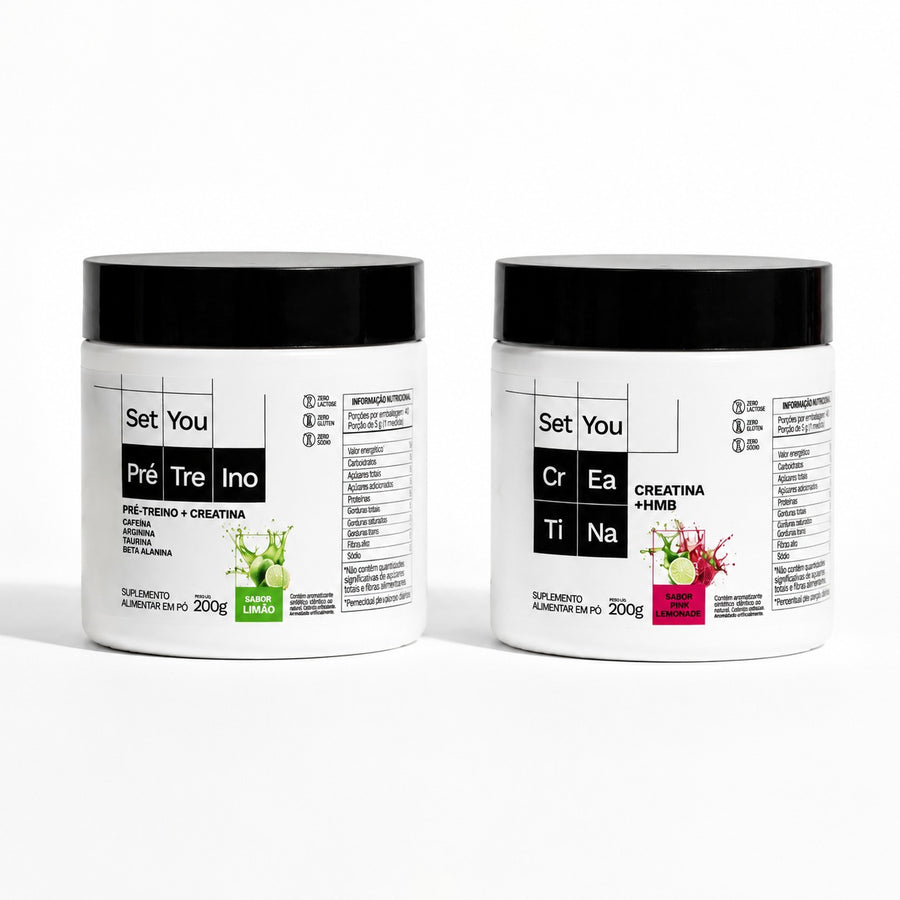 Kit Performance Máxima: Creatina e Pré-treino