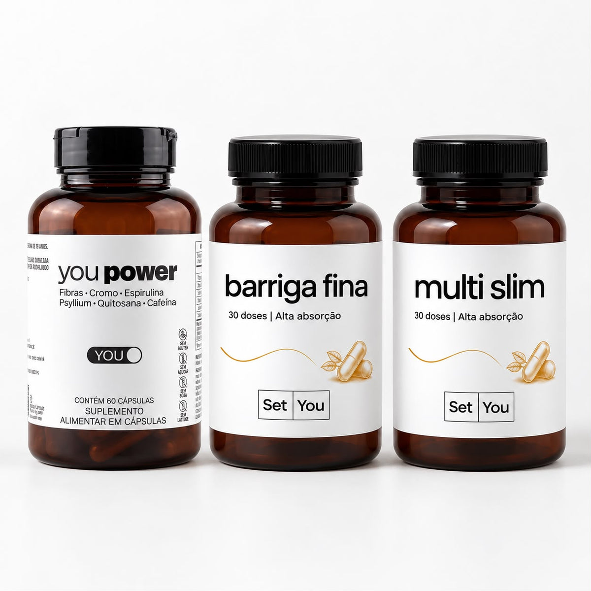 Kit Multi Slim + Barriga Fina + You Power
