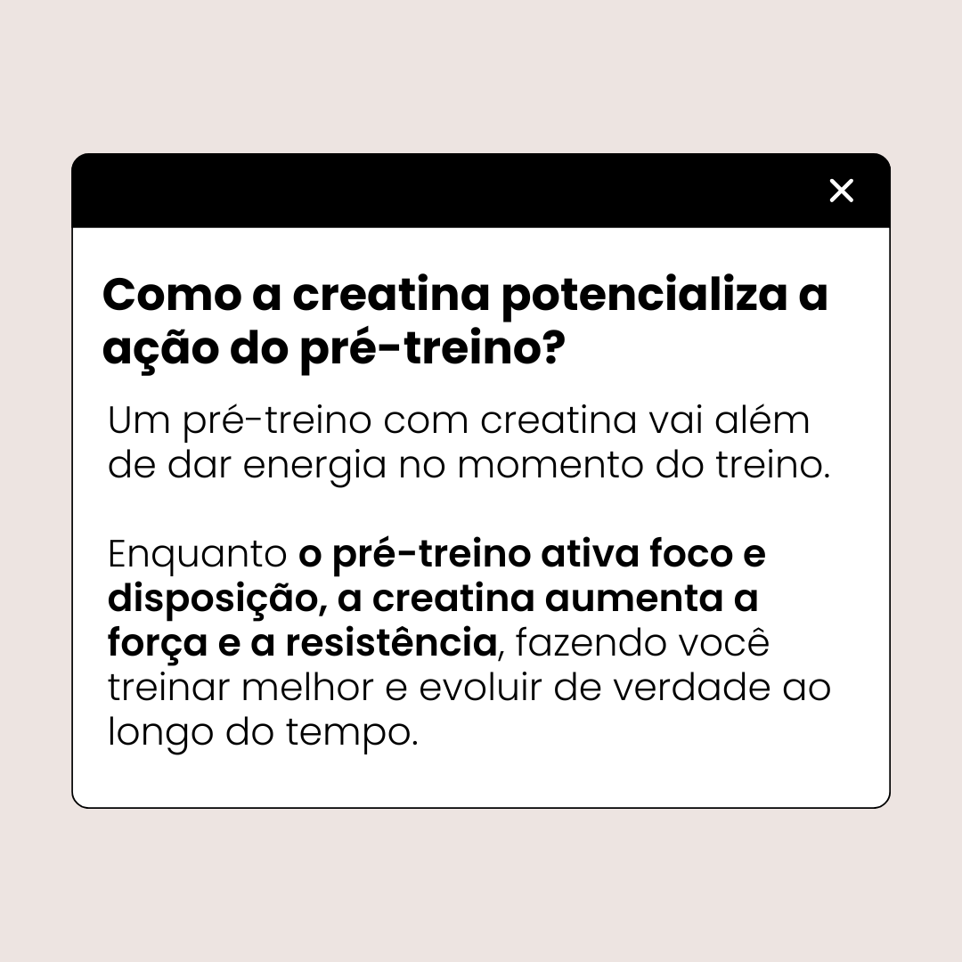 Pré-treino com Creatina Sabor Limão SetYou